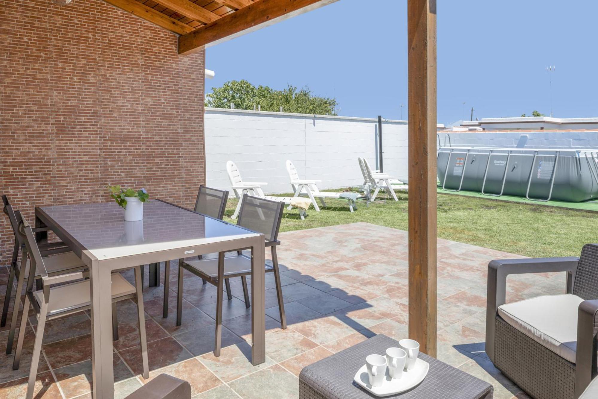 Villa Chani - Solo Familias Conil De La Frontera Bagian luar foto